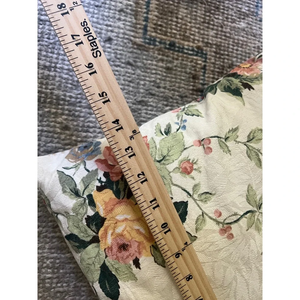 Vintage Ralph Lauren Floral Throw Pillow Covers(2) Reversible 17 English Cottage